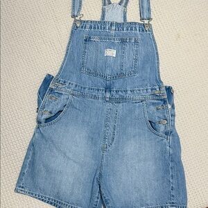 Levi's Classic Blue Denim Shortalls